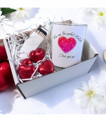 Perfect Match Candle Gift Set | Wedding Gift Couples Names | Brides Gift UK | Couple Wedding Gifts | Engagment Candle Gift UK