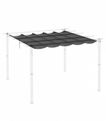 Pergola Shade Cover for 3 x 3m Pergola, Replacement Canopy Fabric Only, Grey