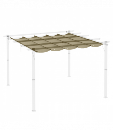 Pergola Shade Cover for 3 x 3m Pergola, Replacement Canopy Fabric Only, Tan