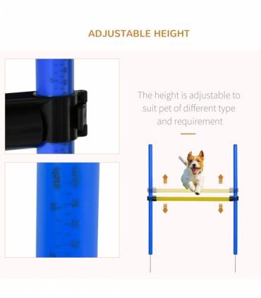 Pet Agility Training Equipment Dog Play Run Jump (Poles + Hurdle + Tunnel +