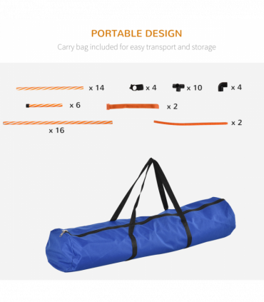 Pet Agility Training Equipment Dog Play Run Jump Hurdle Obedience Training Set