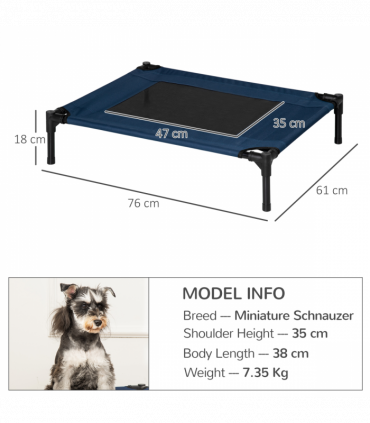 Pet Bed Raised Cot Dog Cat Elevated Puppy Hammock Camping Portable Waterproof