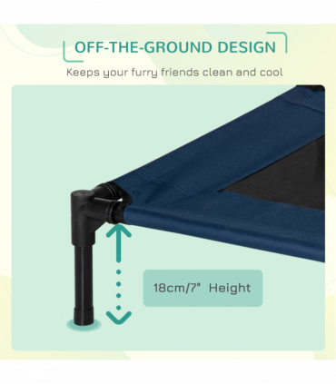 Pet Bed Raised Cot Dog Cat Elevated Puppy Hammock Camping Portable Waterproof