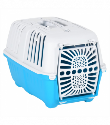 Pet Carrier White and Blue 48x31.5x33cm Polypropylene