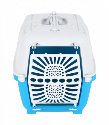 Pet Carrier White and Blue 48x31.5x33cm Polypropylene