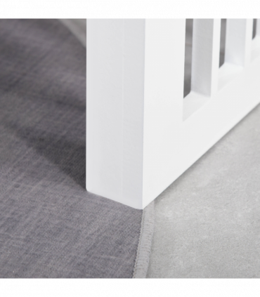 Pet Feeder Raised Elevated Stainless Steel Bowls Stand Food Water White Samll