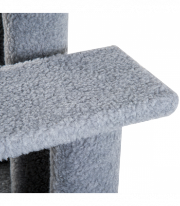 Pet Ramp Stairs 4 Steps Cat Tree Ladder Safety Steps Climbing Frame Grey