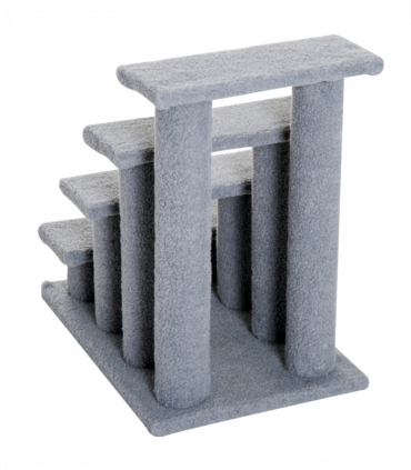 Pet Ramp Stairs 4 Steps Cat Tree Ladder Safety Steps Climbing Frame Grey