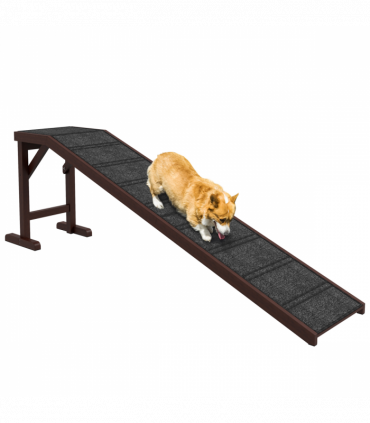Pet Ramp for Dogs Cats W/ Non-Slip Carpet for Bed Sofa, 188x40.5x63.5cm Pawhut