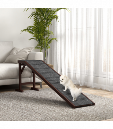 Pet Ramp for Dogs Cats W/ Non-Slip Carpet for Bed Sofa, 188x40.5x63.5cm Pawhut