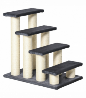 Pet Stair Dog Cat Step Ladder Climb Plush Soft Comfort Particle Board