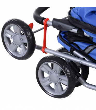 Pet Stroller Cat Dog Jogger Puppy Pushchair Travel Cart Carrier Walk 4 Wheels