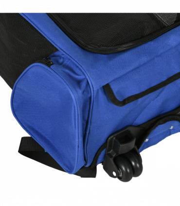 Pet Travel Backpack Bag Cat Puppy Dog Carrier w/ Trolley and Telescopic Wheel