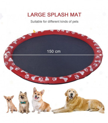Pet splash sprinkler pad