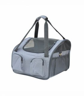 Pets Carrier Folding Bag Car Seat Cat Dog Puppy Portable Travel Cage Mesh Holder