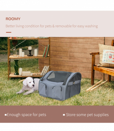 Pets Carrier Folding Bag Car Seat Cat Dog Puppy Portable Travel Cage Mesh Holder