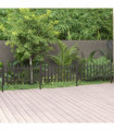 vidaXL Picket Fence with Posts 3 pcs WPC 614x80 cm
