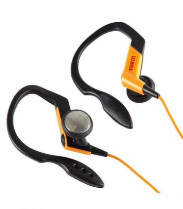 Pirelli Ear Clip Sports Headphones Bass Pipe Design 3.5mm Stereo Jack 15mm Unit[Black / Orange]