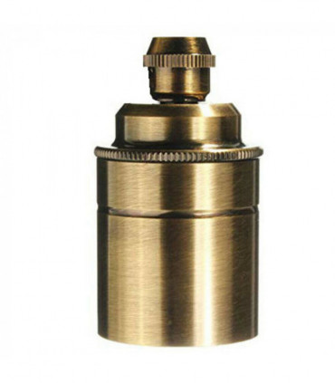 Plain Holder Yellow Brass E27 Socket Ceramic Light Bulb Holder~2745