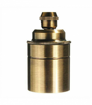 Plain Holder Yellow Brass E27 Socket Ceramic Light Bulb Holder~2745