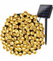 Planet Solar 200 Warm White Outdoor String Solar Powered Fairy Lights 20m