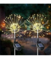 Planet Solar 90 Warm White Starburst Solar Powered Garden Stake Lights
