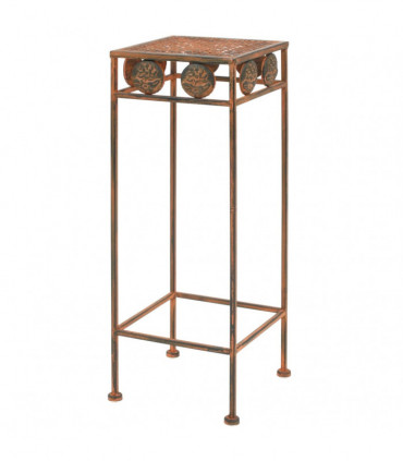 Plant Stand Set 3 Pieces Vintage Style Metal Rusty