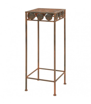 Plant Stand Set 3 Pieces Vintage Style Metal Rusty