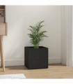 Planter Box Black 40x40x40 cm Engineered Wood