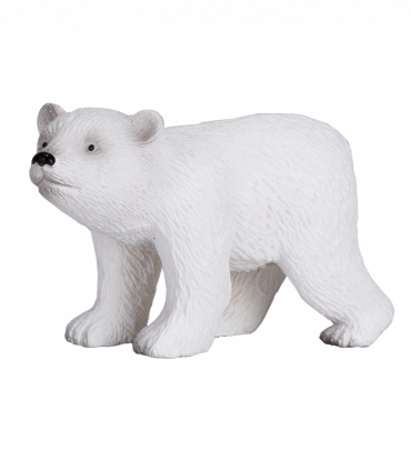 Polar Bear Cub Walking Toy  Realistic Arctic Animal Model