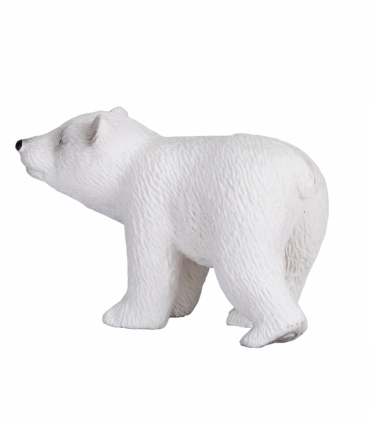 Polar Bear Cub Walking Toy  Realistic Arctic Animal Model
