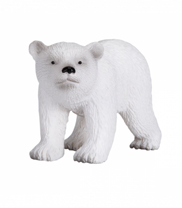 Polar Bear Cub Walking Toy  Realistic Arctic Animal Model