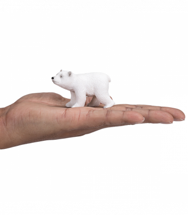 Polar Bear Cub Walking Toy  Realistic Arctic Animal Model