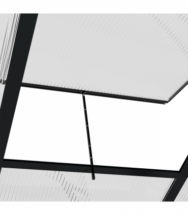 Polycarbonate Walk-In Garden Greenhouse Aluminium Frame w/ Slide Door 6 x 10ft