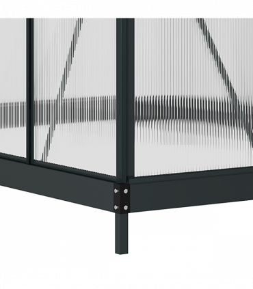 Polycarbonate Walk-In Garden Greenhouse Aluminium Frame w/ Slide Door 6 x 8ft