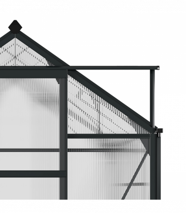 Polycarbonate Walk-In Garden Greenhouse Aluminium Frame w/ Slide Door 6 x 8ft