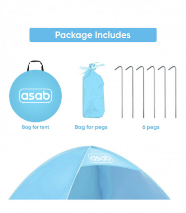 Pop Up Beach Tent - BLUE