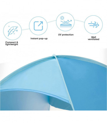 Pop Up Beach Tent - BLUE
