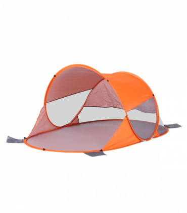 Portable Automatic Pop Up Beach Tent Outdoor Camp Shelter Orange Outsunny