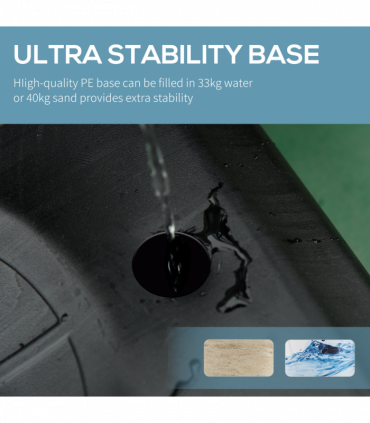 Portable Basketball Stand 160-210cm Adjustable Height Sturdy Rim Hoop Base Net