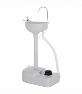 Portable Camping Sink with Towel Holder & Soap Dispenser Hand Wash Outsunny