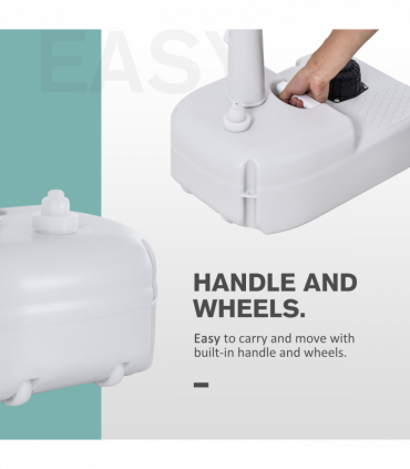 Portable Camping Sink with Towel Holder & Soap Dispenser Hand Wash Outsunny