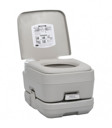 Portable Camping Toilet Grey 10+10 L