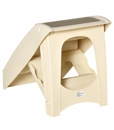 Portable Dog Steps for Bed, Sofa Non-Slip Pet Stairs for Cats, Dogs - Beige