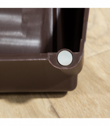 Portable Dog Steps for Bed, Sofa Non-Slip Pet Stairs for Cats, Dogs - Brown