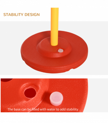 Portable Pet Agility Training Obstacle Set for Jumping Pole,Ring,Turnstile poles