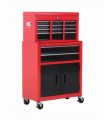 Portable Toolbox Tool Box Top Chest Cabinet Garage Storage Roll Cab Red HOMCOM
