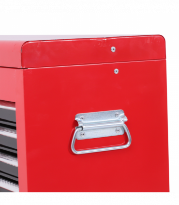 Portable Toolbox Tool Box Top Chest Cabinet Garage Storage Roll Cab Red HOMCOM