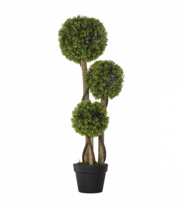 Potted Artificial Plants Boxwood Ball Topiary Trees Indoor Outdoor, 90cm