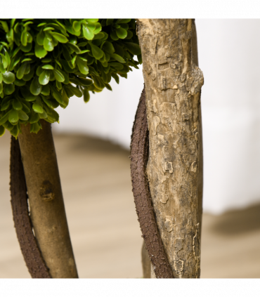 Potted Artificial Plants Boxwood Ball Topiary Trees Indoor Outdoor, 90cm